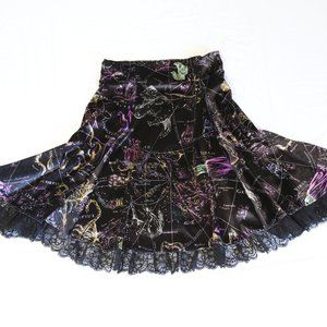 BlackMilk Custom Planisphere Velvet Skirt